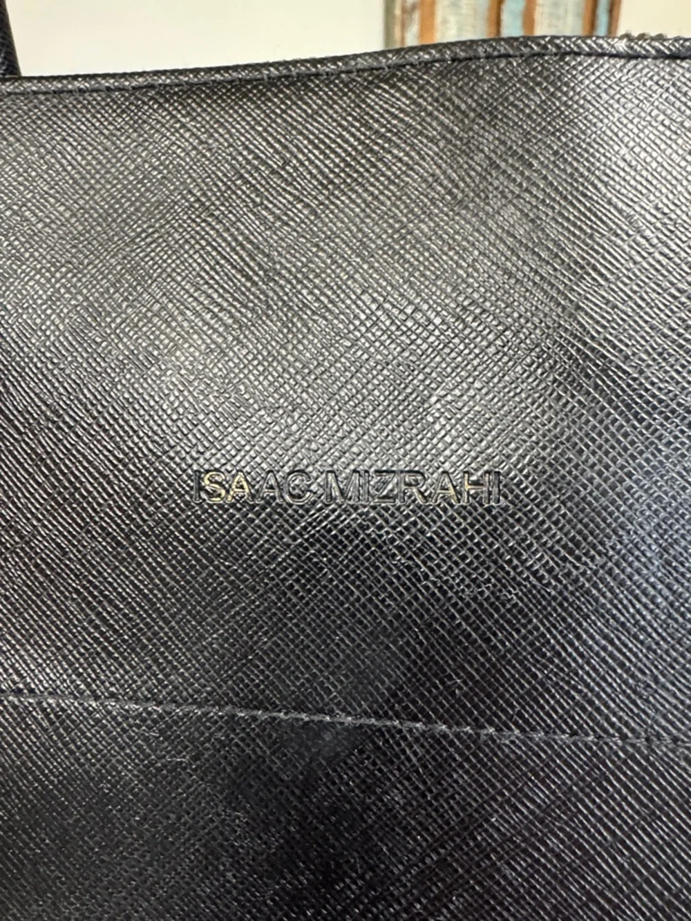 Isaac Mizrahi Black Dome Satchel Handbag